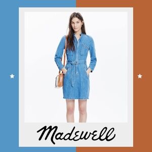 Madewell + Daryl K Zip Up Cecilia Denim Dress | Size 10